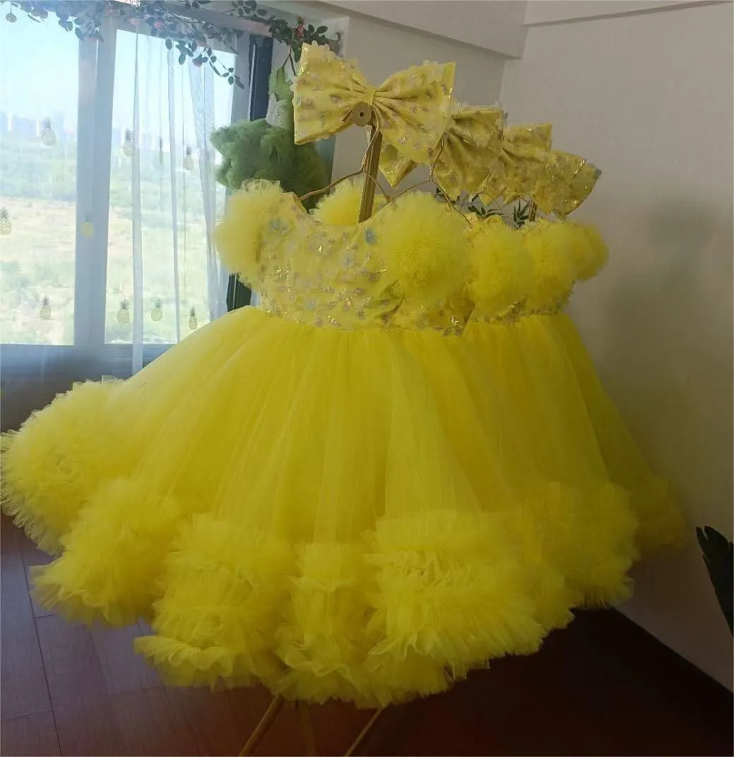 12m-12yrs multicolour sleeve baby birthday party princess dress for wedding dress for girls