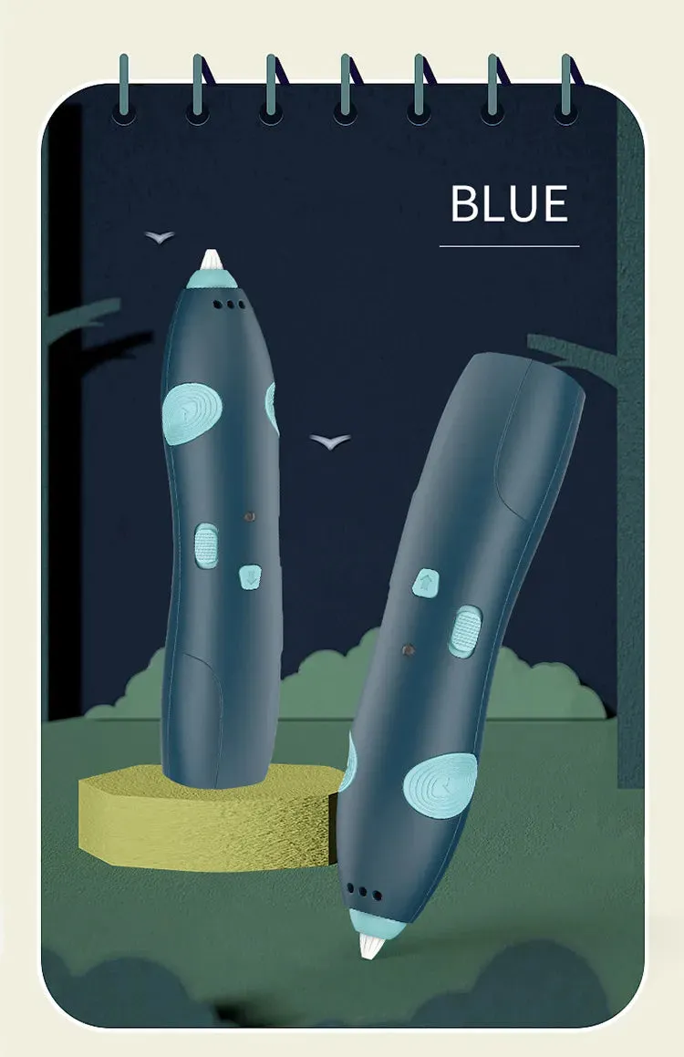 3D Pen Low-Temperature Printing Set _ Blue