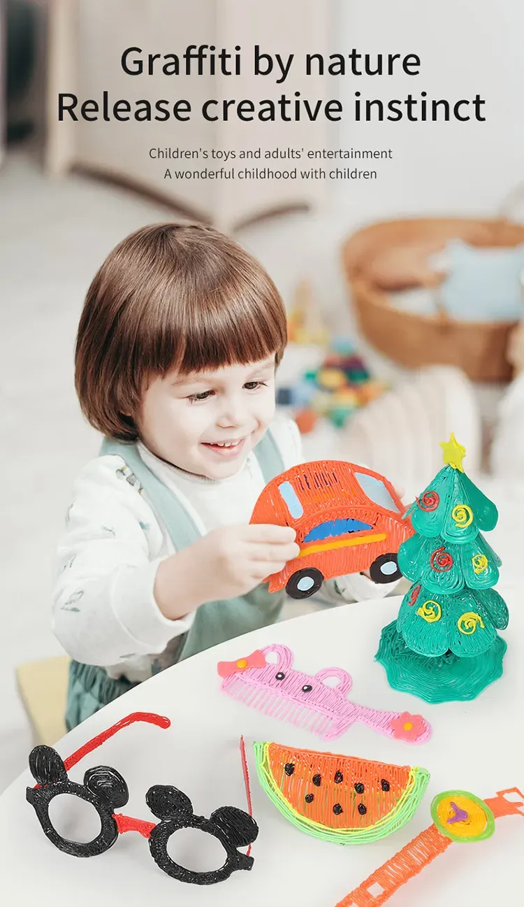 3D Pen Low-Temperature Printing Set _ Blue
