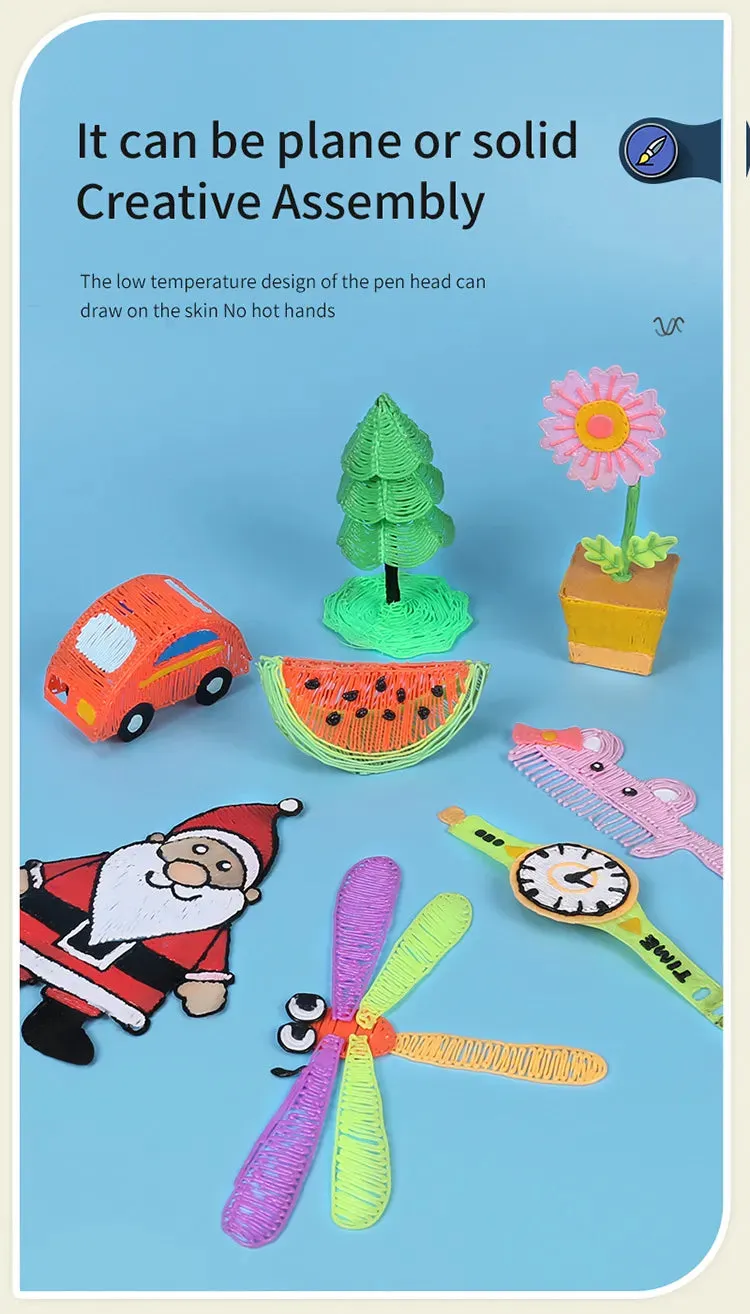 3D Pen Low-Temperature Printing Set _ Purple