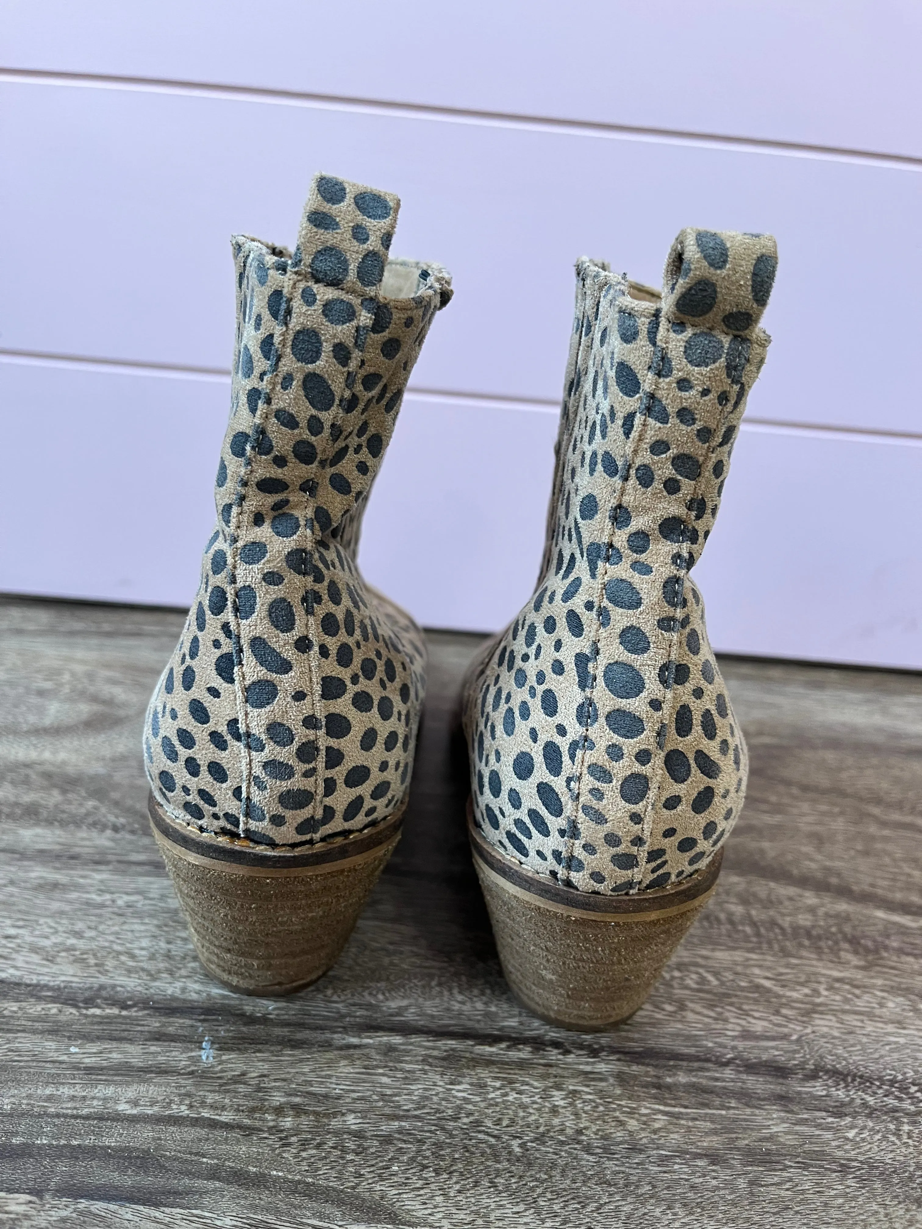 6.5 Let’s See Style LA Leopard Dot Ankle Booties