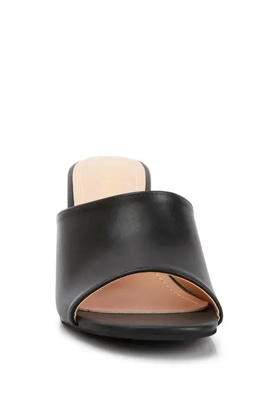 ADDIE Block Heel Slip On Sandals
