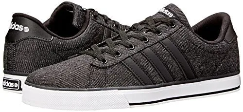 adidas NEO Men's SE Daily Vulc Lifestyle Skateboarding Shoe,Black/Black/White,11 M US
