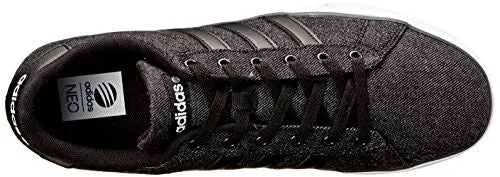 adidas NEO Men's SE Daily Vulc Lifestyle Skateboarding Shoe,Black/Black/White,11 M US