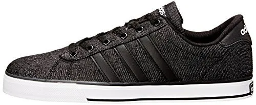 adidas NEO Men's SE Daily Vulc Lifestyle Skateboarding Shoe,Black/Black/White,11 M US