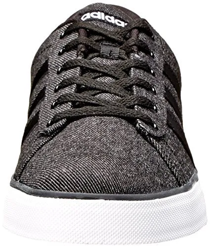 adidas NEO Men's SE Daily Vulc Lifestyle Skateboarding Shoe,Black/Black/White,9 M US