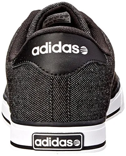 adidas NEO Men's SE Daily Vulc Lifestyle Skateboarding Shoe,Black/Black/White,9 M US