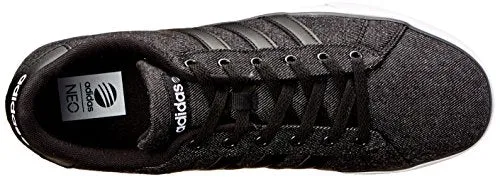 adidas NEO Men's SE Daily Vulc Lifestyle Skateboarding Shoe,Black/Black/White,9 M US