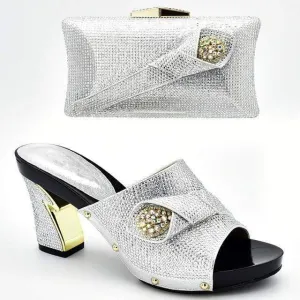 African Style Women's Shoes and Bag for Classy Women