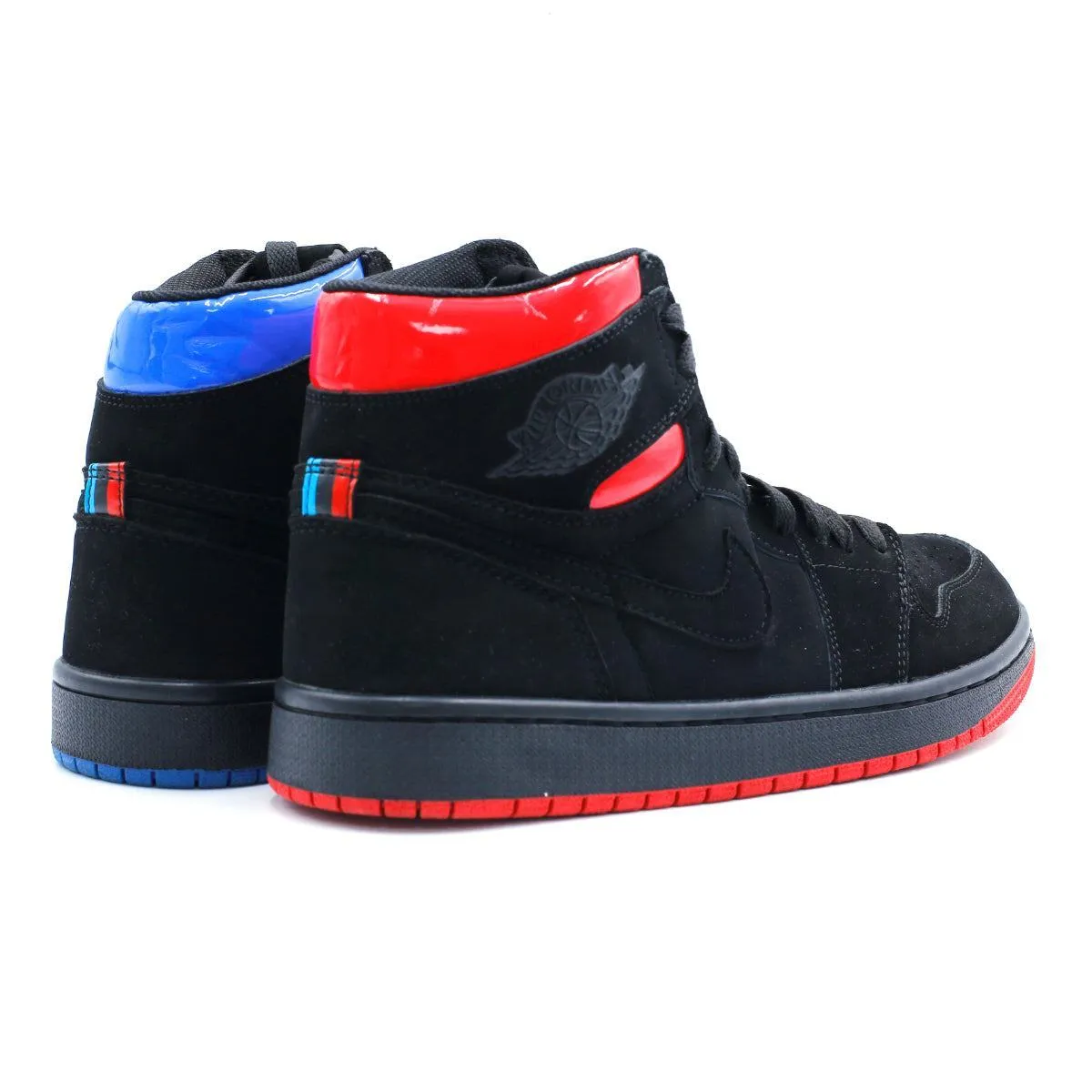 Air Jordan 1 Retro Og Quai 54 High-Top Sneakers Leather Black Colour For Men