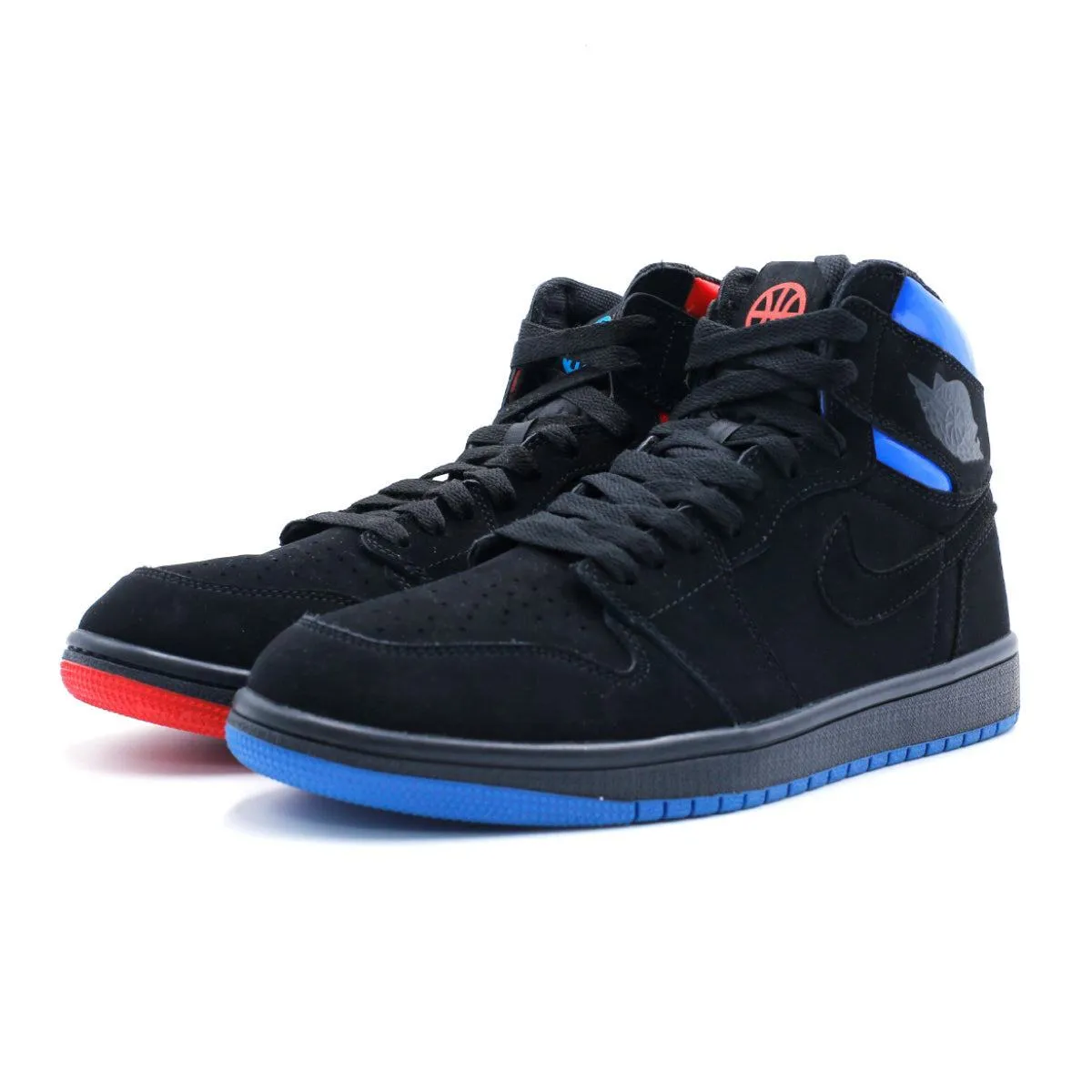 Air Jordan 1 Retro Og Quai 54 High-Top Sneakers Leather Black Colour For Men