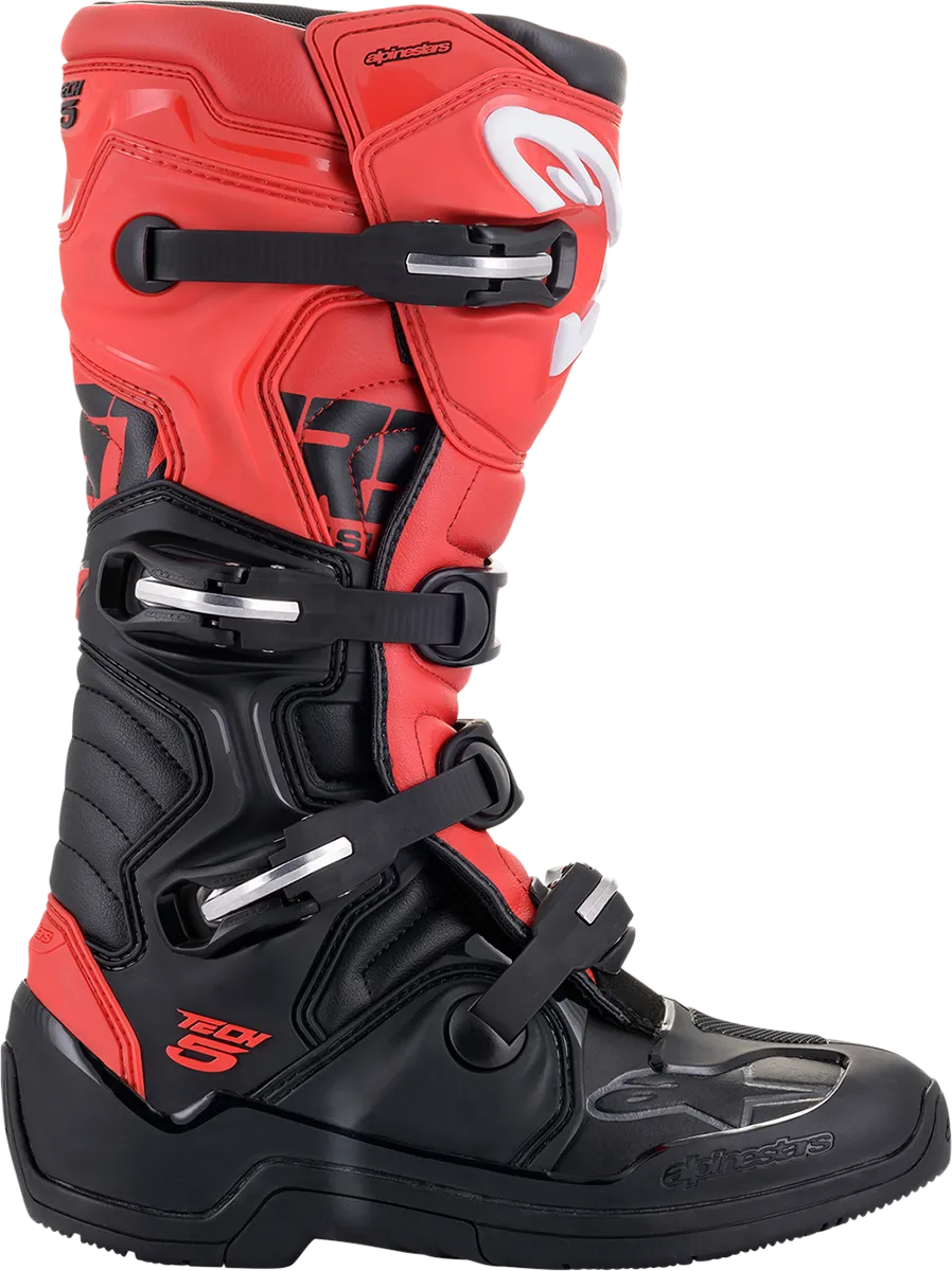 ALPINESTARS Tech 5 Boots - Black/Red- US 9 2015015-13-9