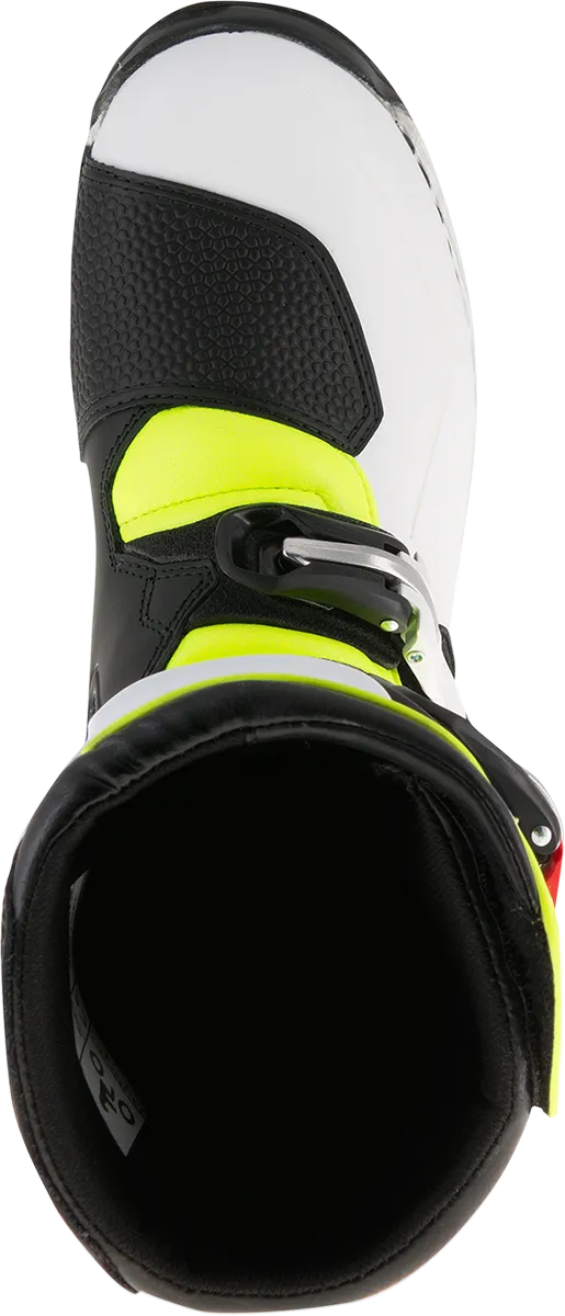 ALPINESTARS Tech-T Boots - White/Red/Yellow Fluorescent/Black - US 10 2004017-2351-10