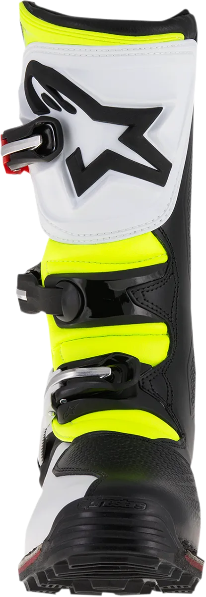 ALPINESTARS Tech-T Boots - White/Red/Yellow Fluorescent/Black - US 13 2004017-2351-13