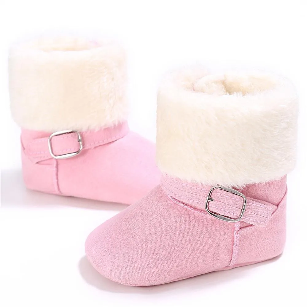 Baby Unisex Magic Tape Fur Winter Boots Wholesale