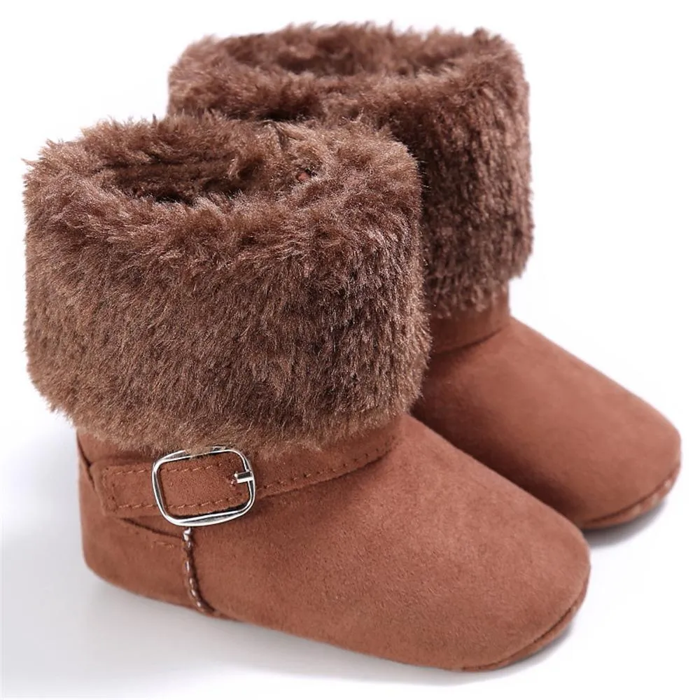 Baby Unisex Magic Tape Fur Winter Boots Wholesale