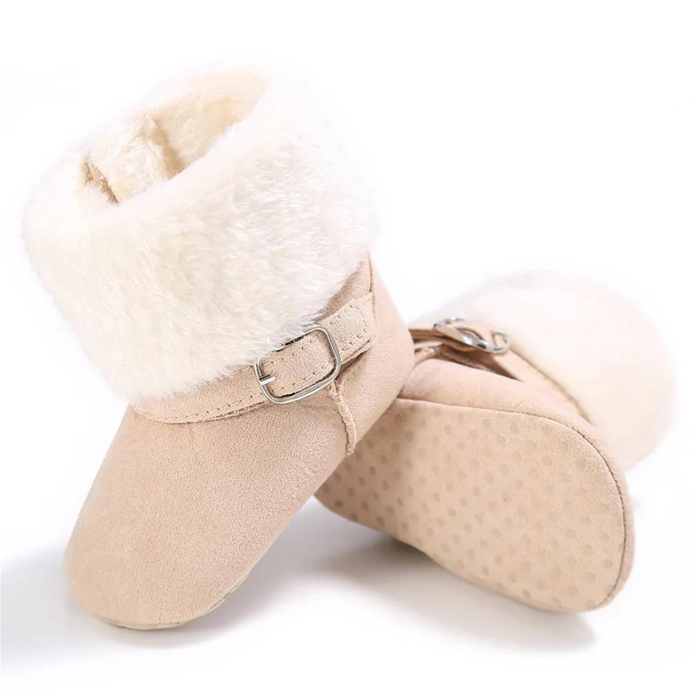 Baby Unisex Magic Tape Fur Winter Boots Wholesale