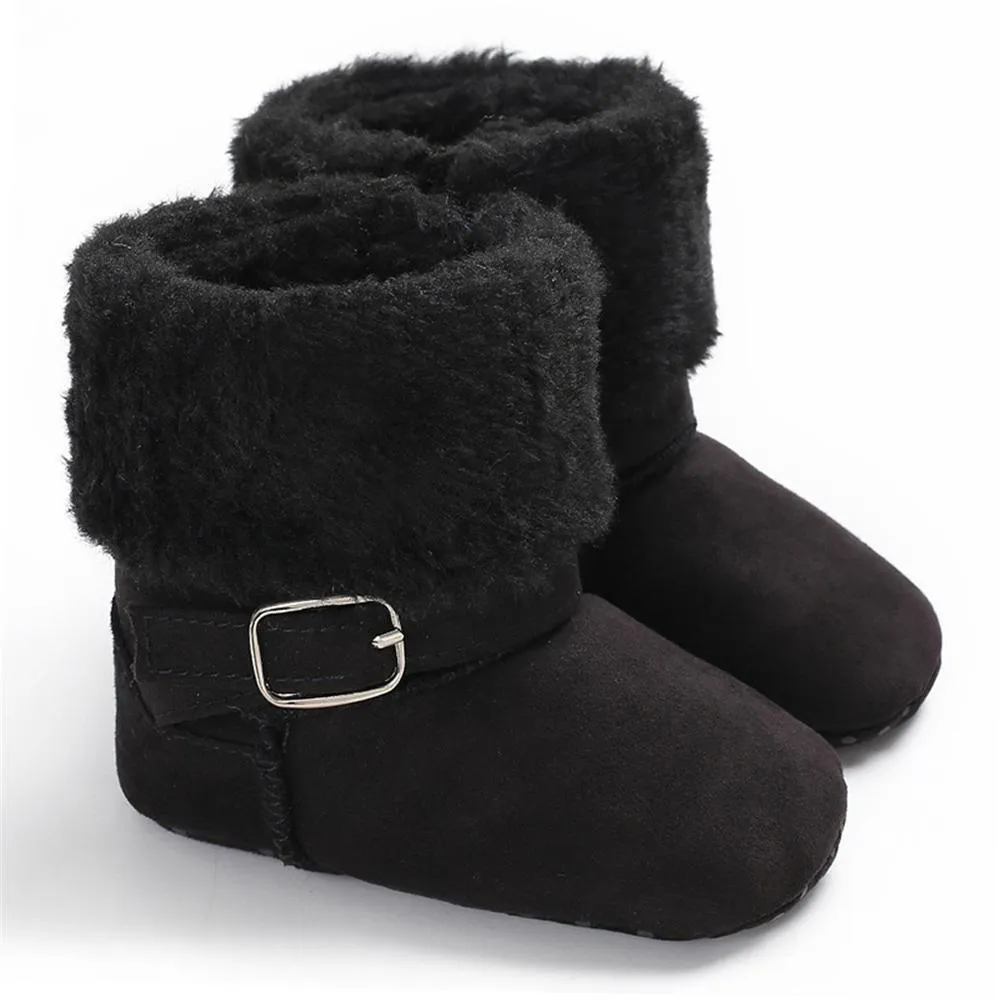 Baby Unisex Magic Tape Fur Winter Boots Wholesale