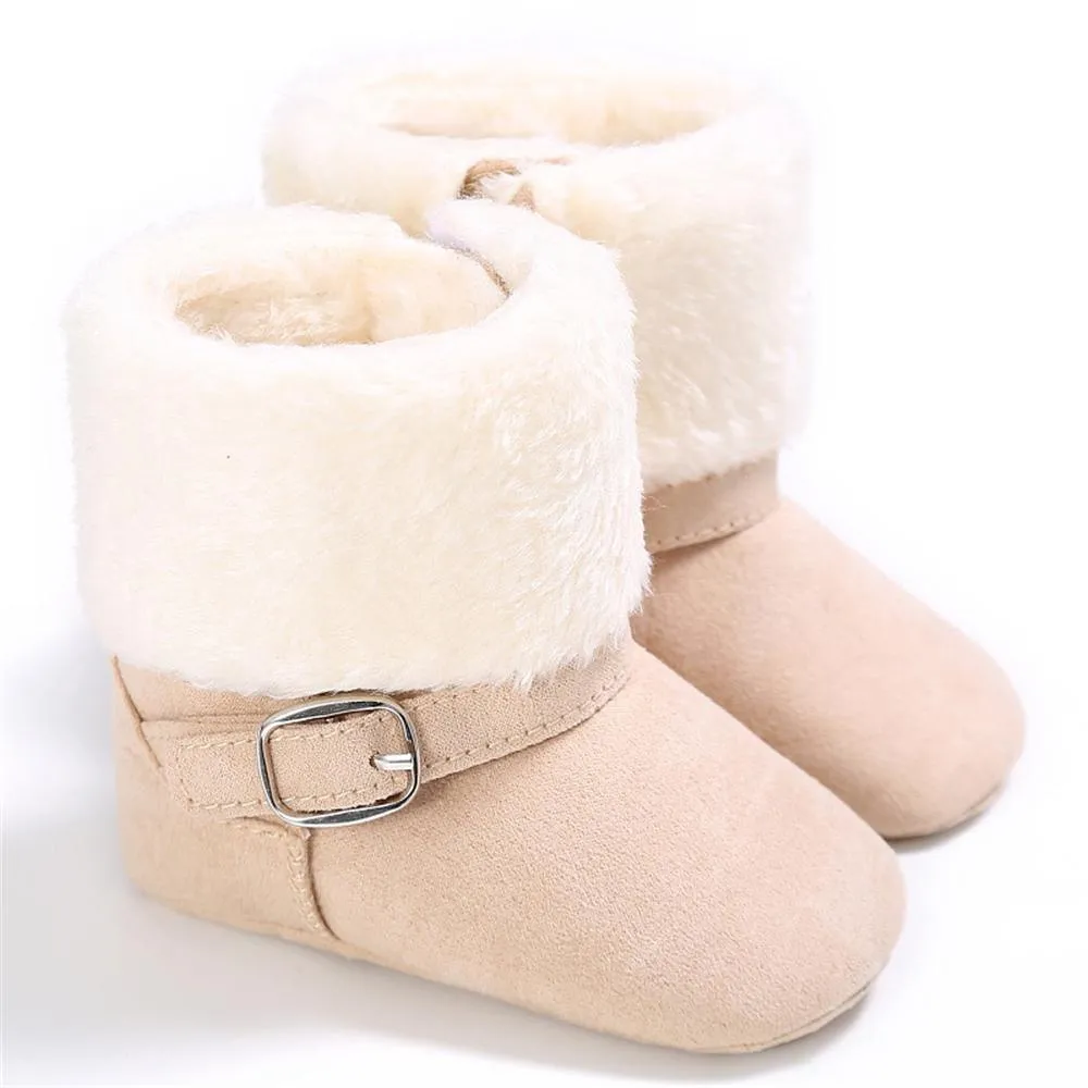 Baby Unisex Magic Tape Fur Winter Boots Wholesale