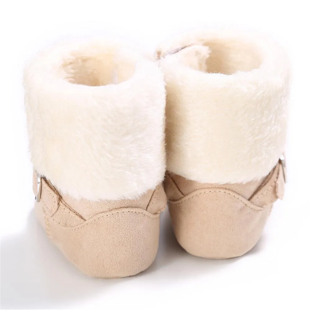 Baby Unisex Magic Tape Fur Winter Boots Wholesale