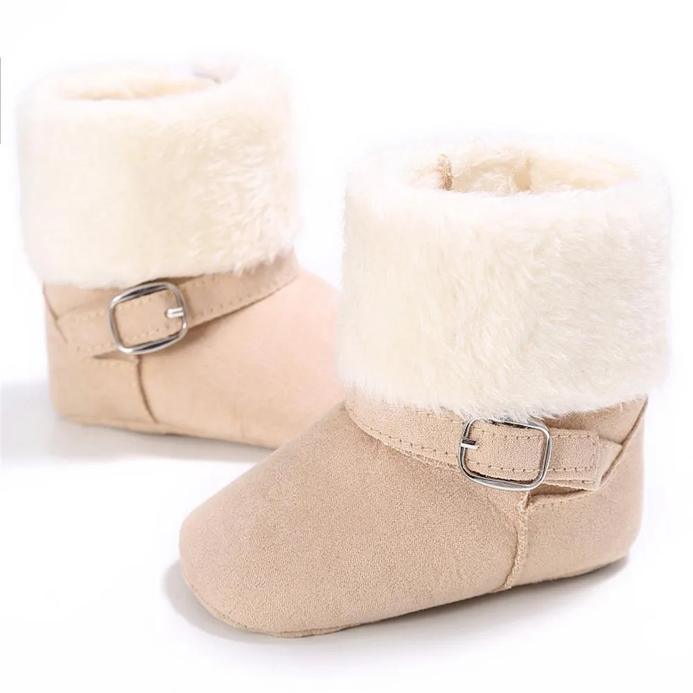 Baby Unisex Magic Tape Fur Winter Boots Wholesale