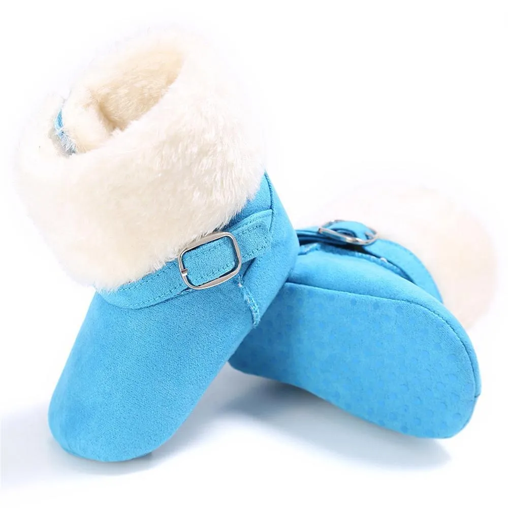 Baby Unisex Magic Tape Fur Winter Boots Wholesale