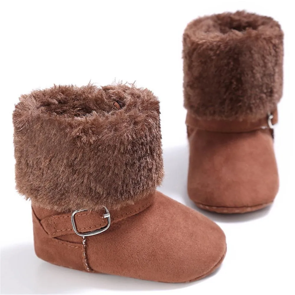 Baby Unisex Magic Tape Fur Winter Boots Wholesale