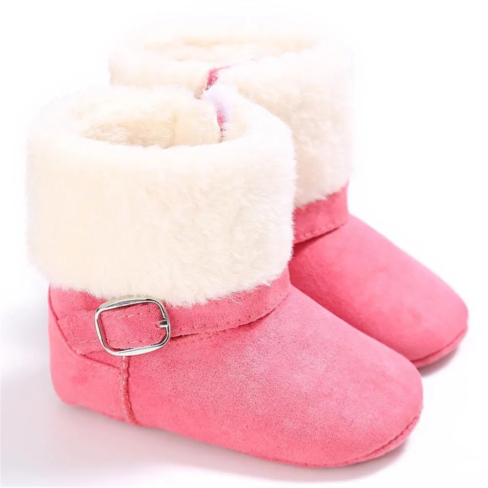 Baby Unisex Magic Tape Fur Winter Boots Wholesale