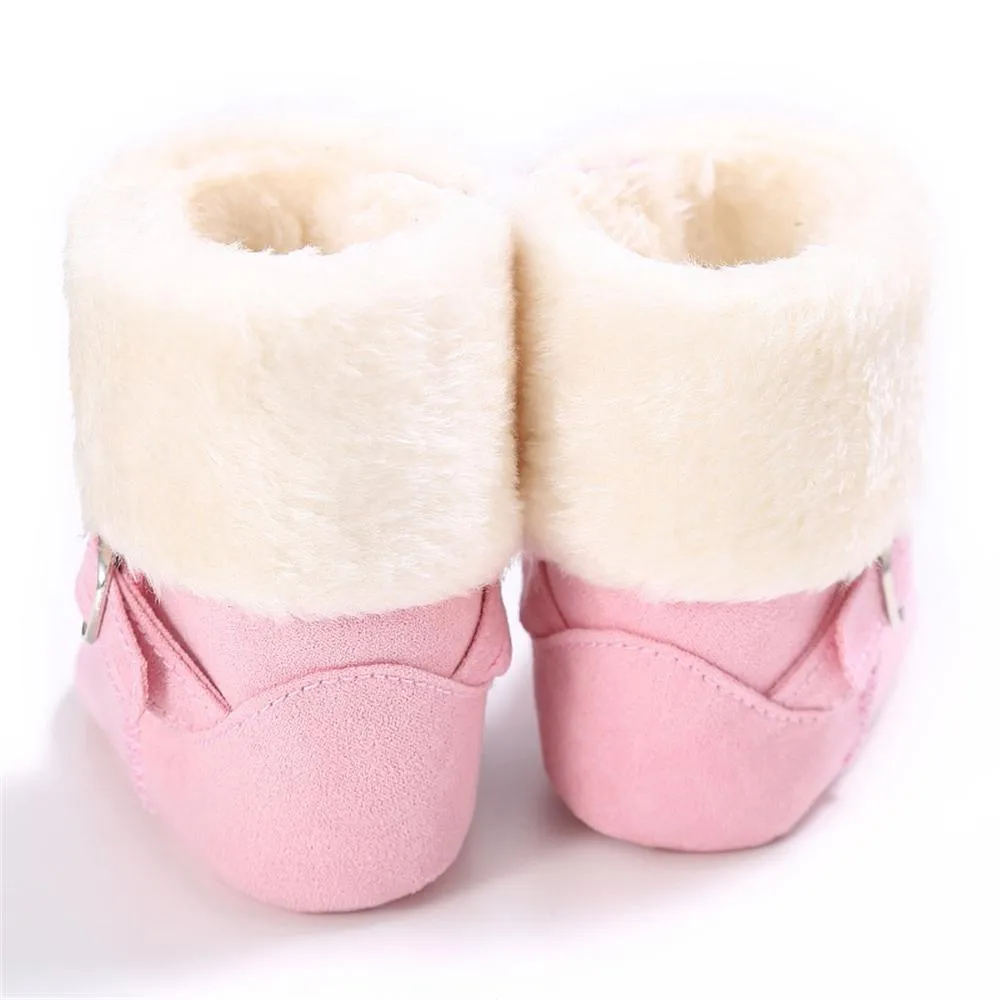 Baby Unisex Magic Tape Fur Winter Boots Wholesale
