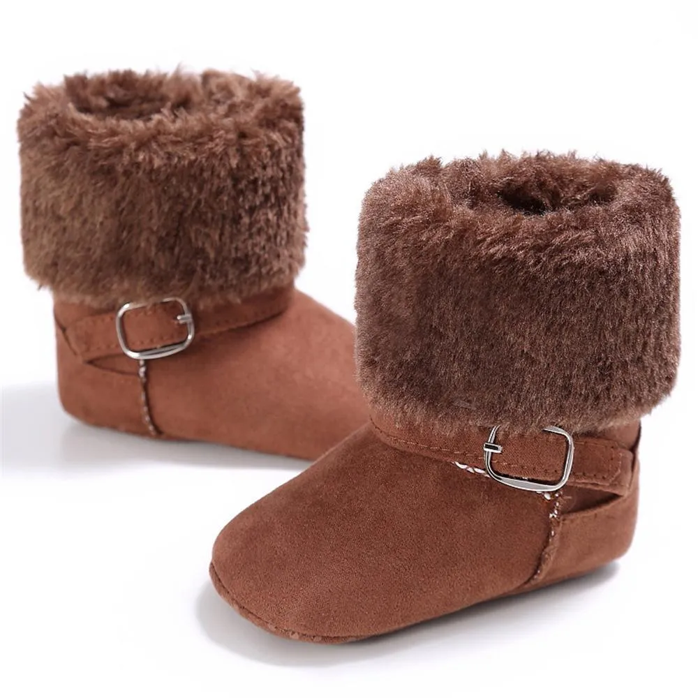 Baby Unisex Magic Tape Fur Winter Boots Wholesale
