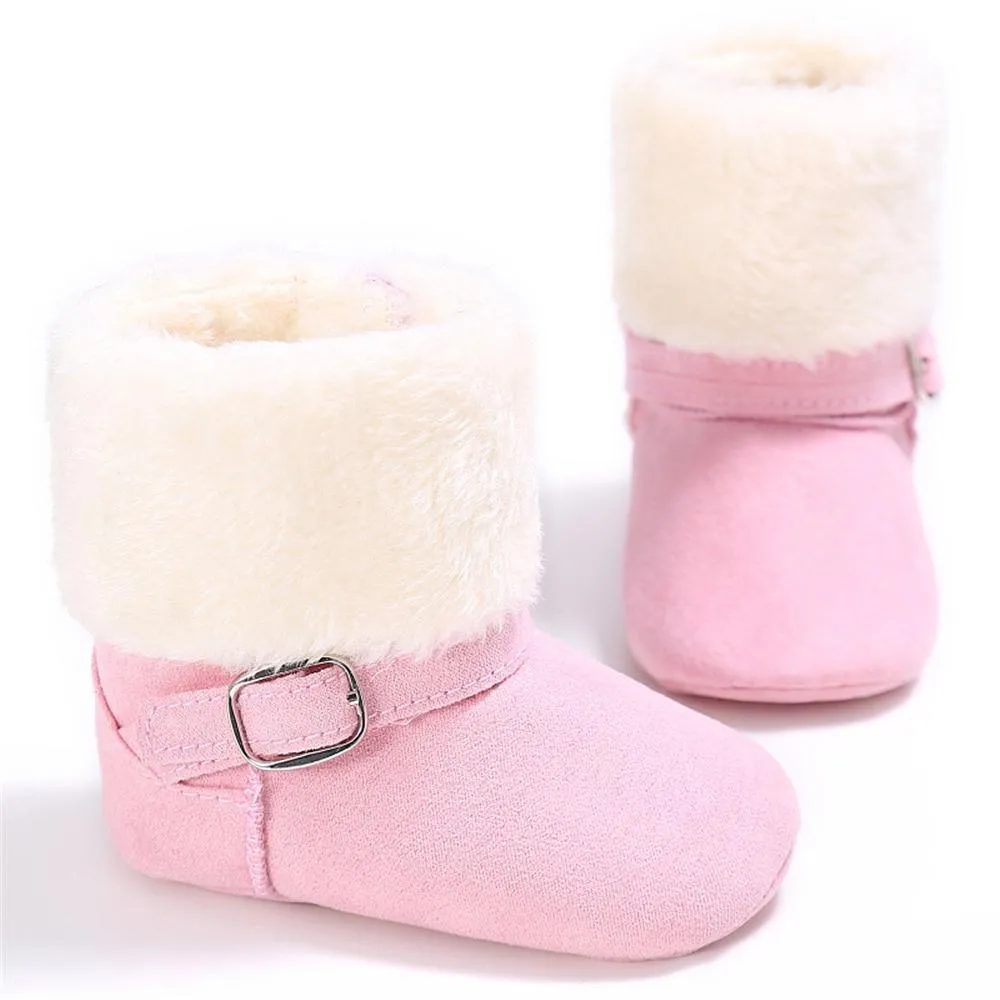 Baby Unisex Magic Tape Fur Winter Boots Wholesale