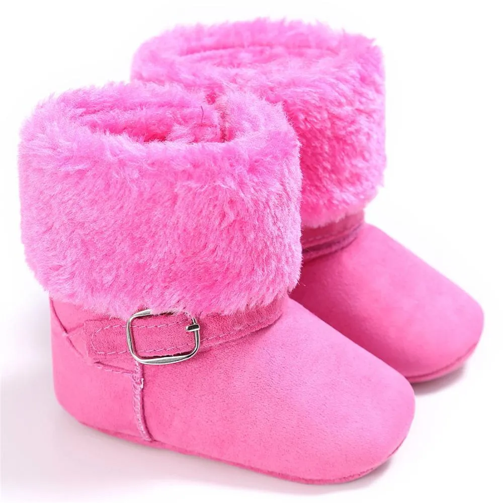 Baby Unisex Magic Tape Fur Winter Boots Wholesale