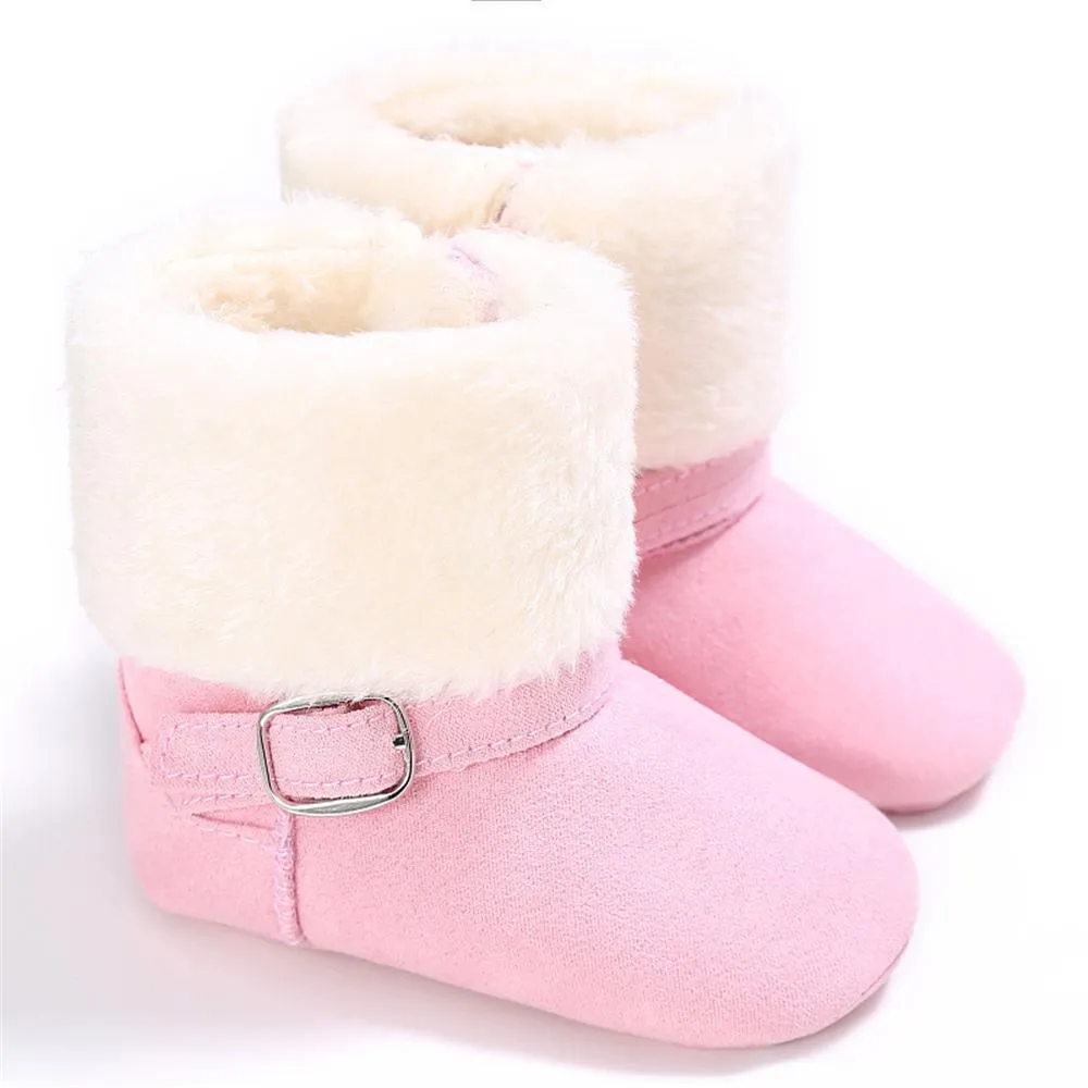 Baby Unisex Magic Tape Fur Winter Boots Wholesale