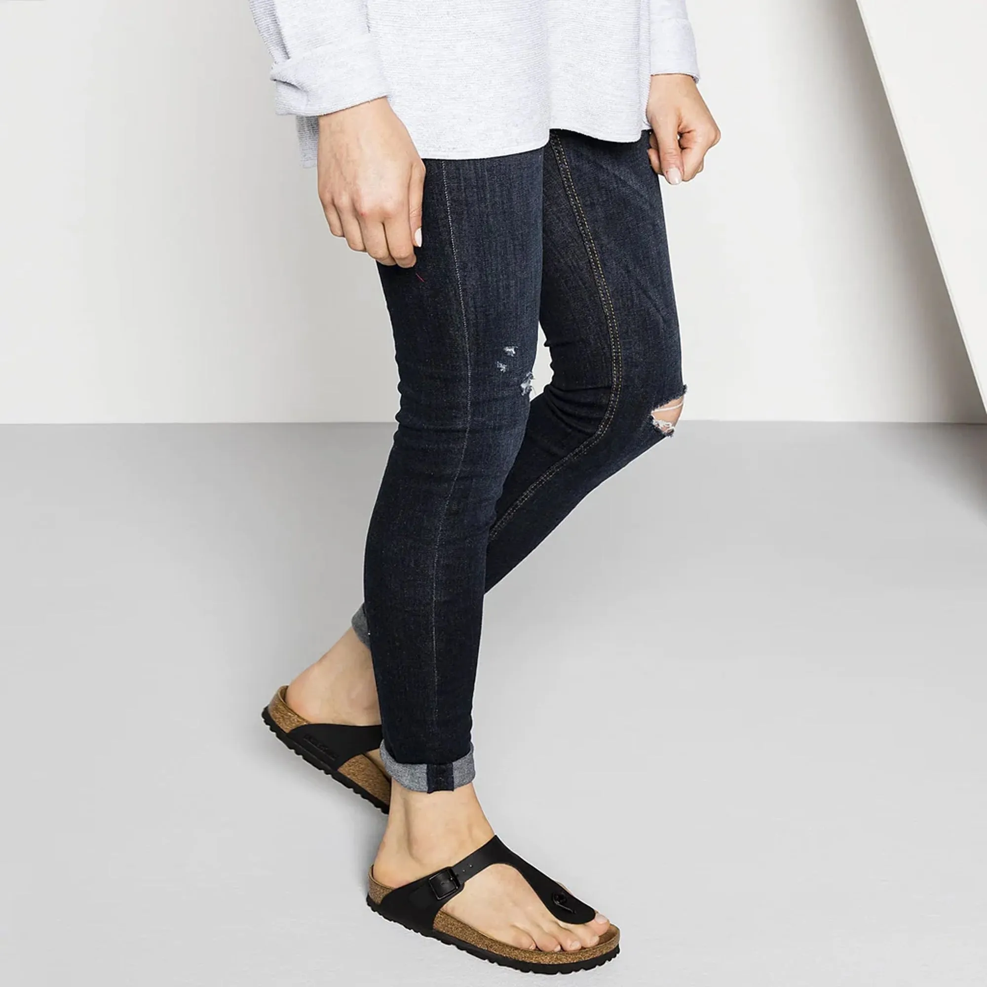 Birkenstock | GIZEH BIRKO-FLOR  { BLACK