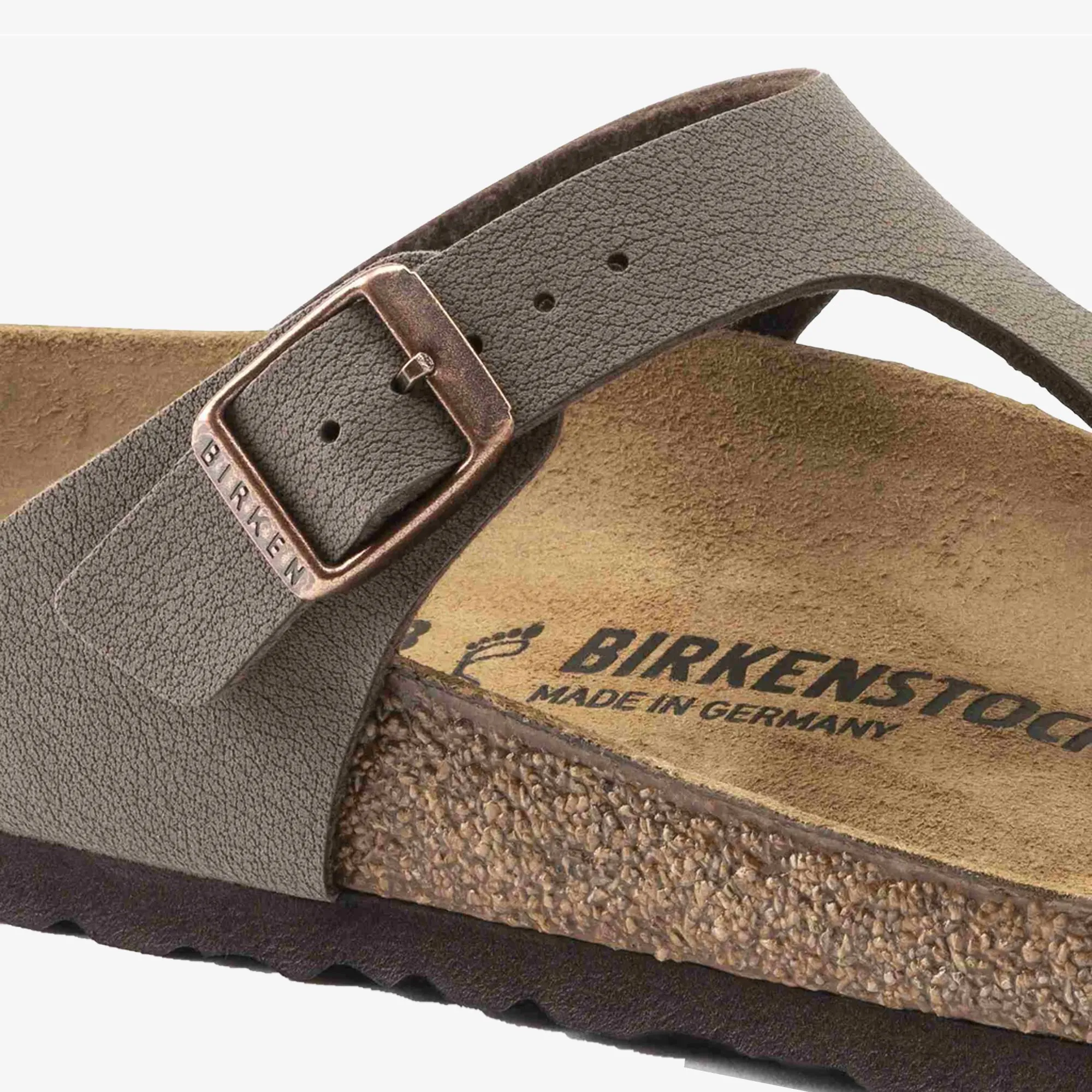 Birkenstock | GIZEH BIRKO FLOR NUBUCK  { BROWN/MOCHA