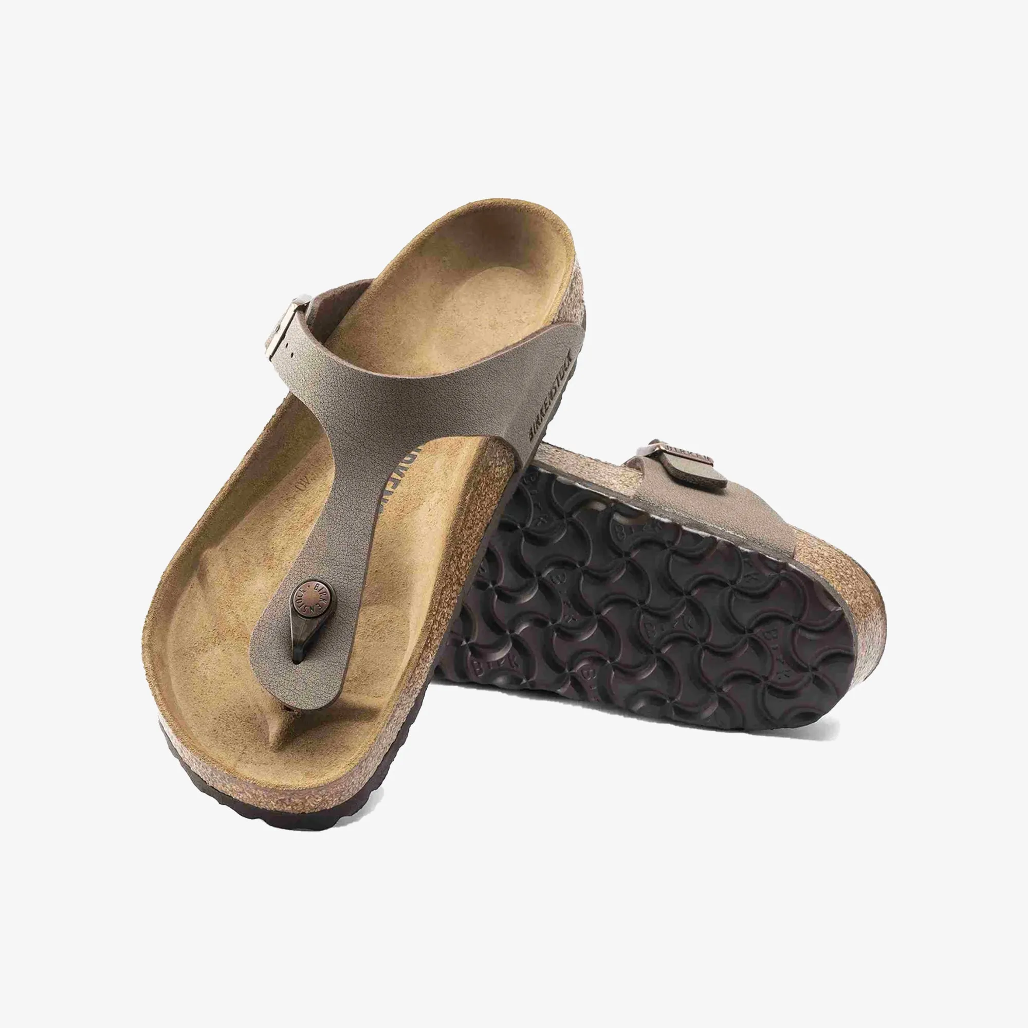 Birkenstock | GIZEH BIRKO FLOR NUBUCK  { BROWN/MOCHA
