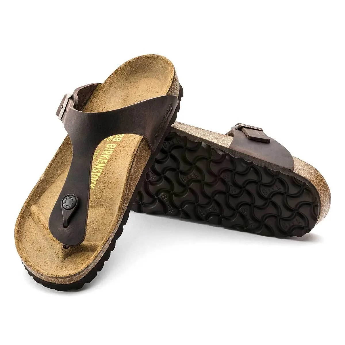 Birkenstock Gizeh Oiled Leather Sandals - Narrow - Habana