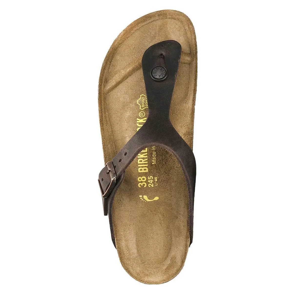 Birkenstock Gizeh Oiled Leather Sandals - Narrow - Habana