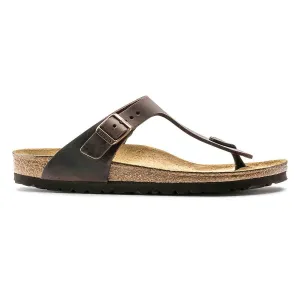 Birkenstock Gizeh Oiled Leather Sandals - Narrow - Habana