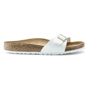 Birkenstock Madrid Birko-Flor Patent Sandals - Regular - White
