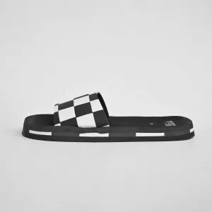 Black Camel Men's Check Design Soft Slides