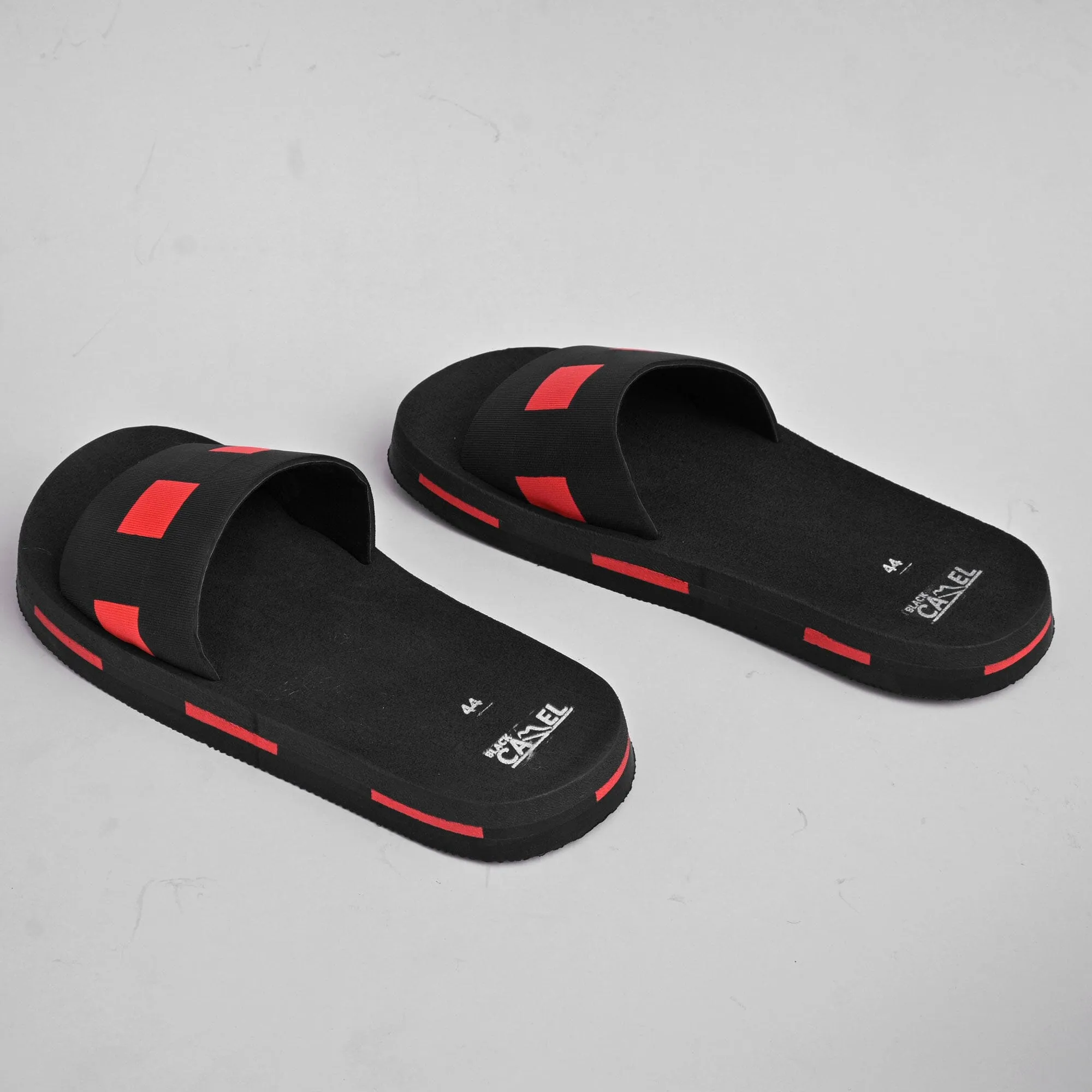 Black Camel Men's Dots Design Soft Slides