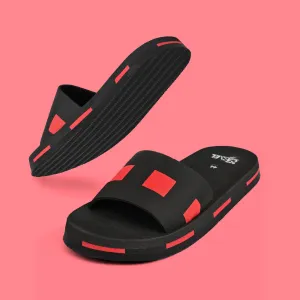 Black Camel Men's Dots Design Soft Slides