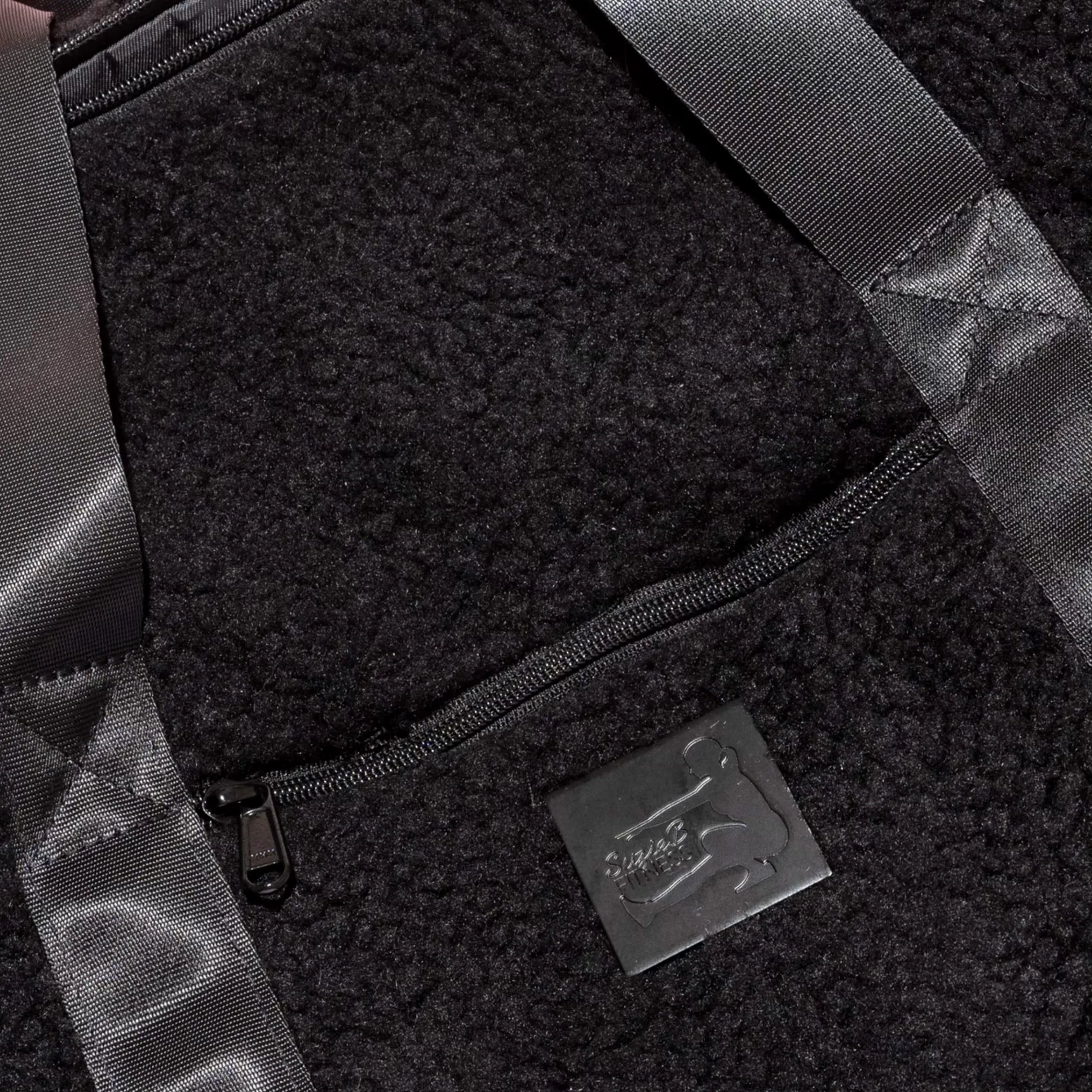 BLACK SHERPA DUFFLE BAG