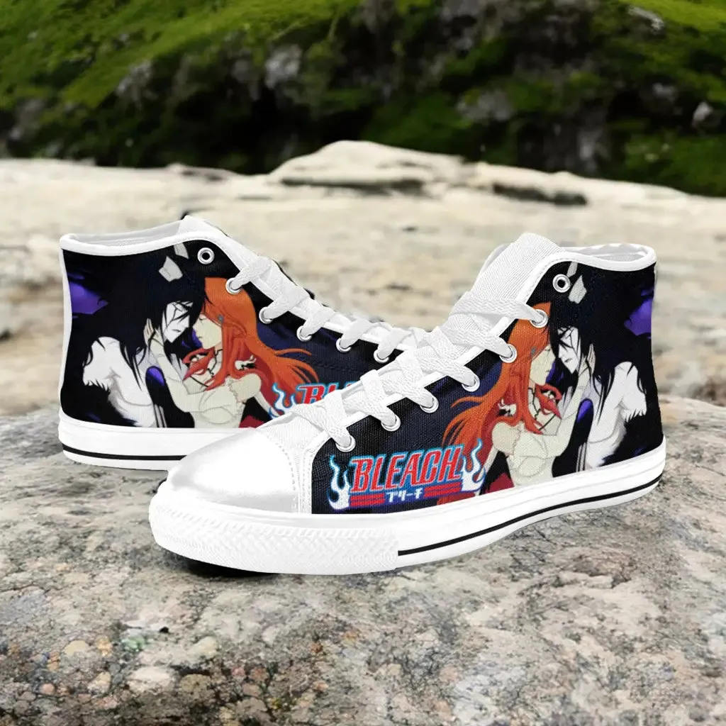 Bleach Orihime Inoue Ulquiorra Cifer Shoes High Top Sneakers for Kids and Adults