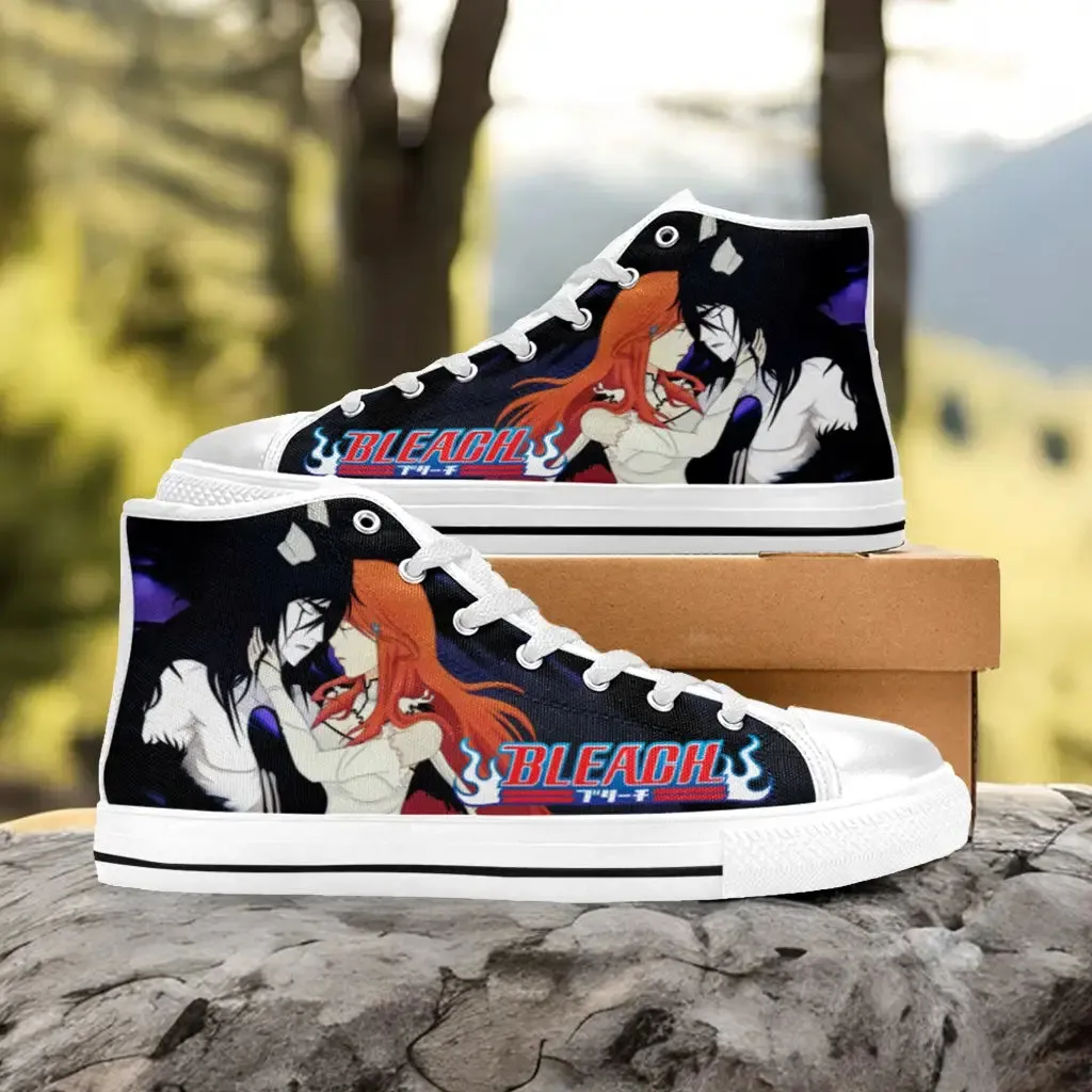 Bleach Orihime Inoue Ulquiorra Cifer Shoes High Top Sneakers for Kids and Adults