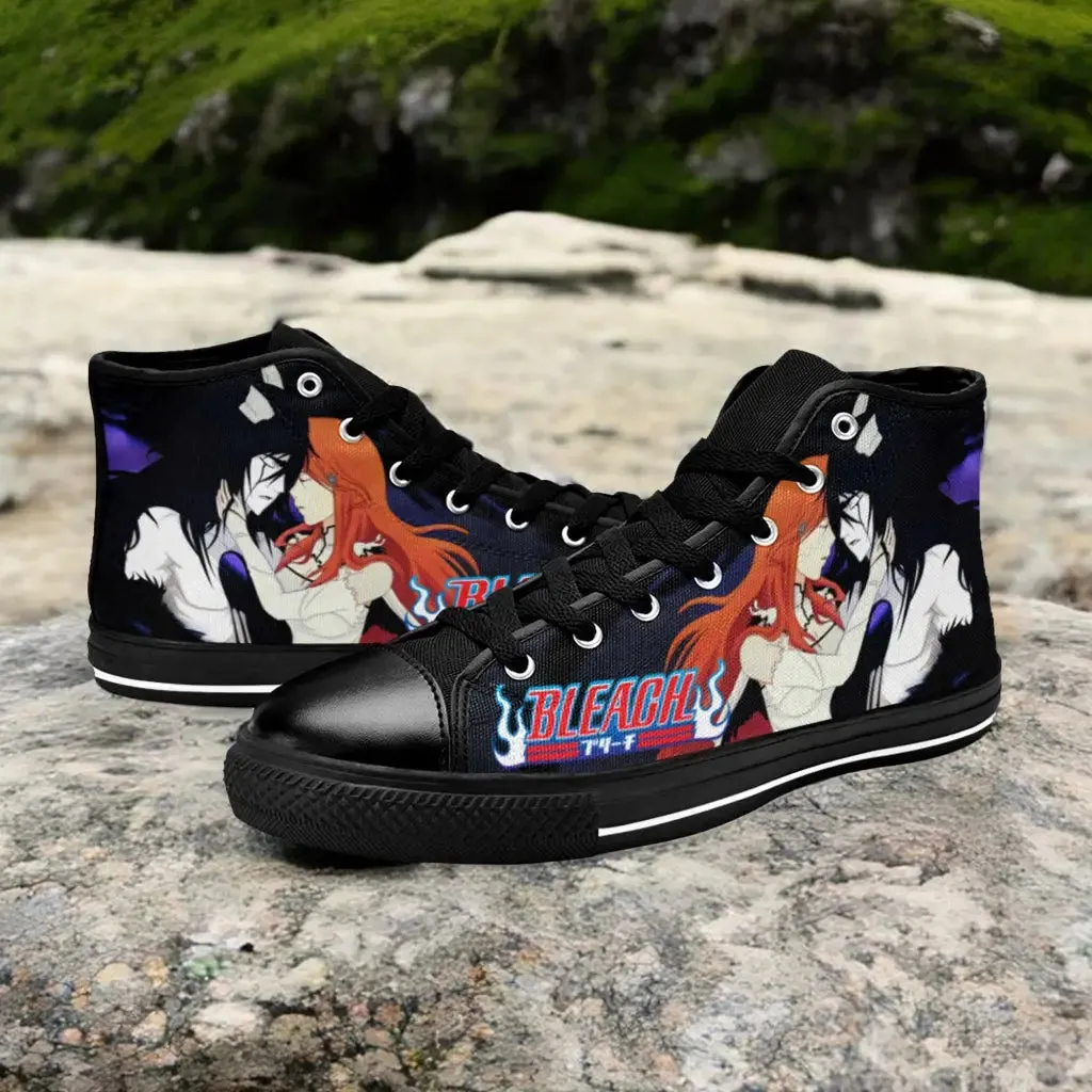 Bleach Orihime Inoue Ulquiorra Cifer Shoes High Top Sneakers for Kids and Adults
