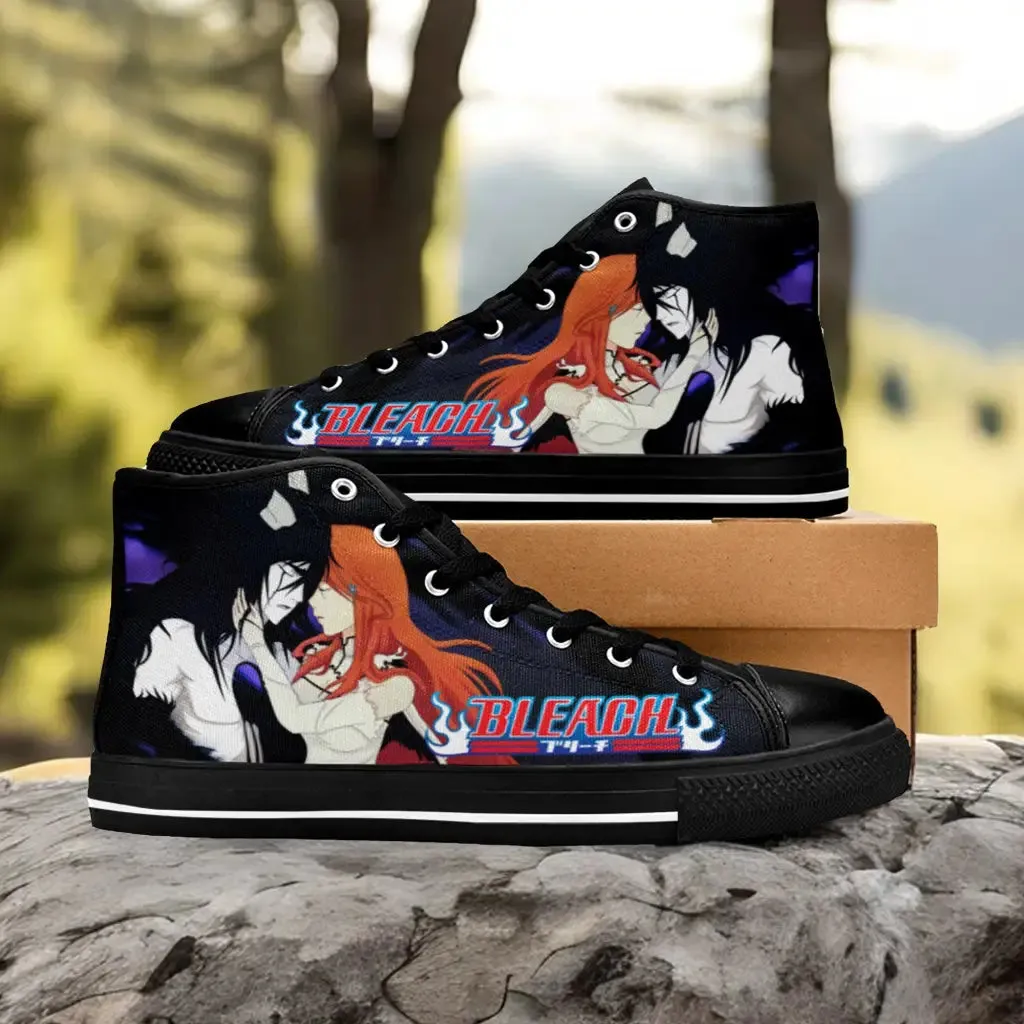 Bleach Orihime Inoue Ulquiorra Cifer Shoes High Top Sneakers for Kids and Adults