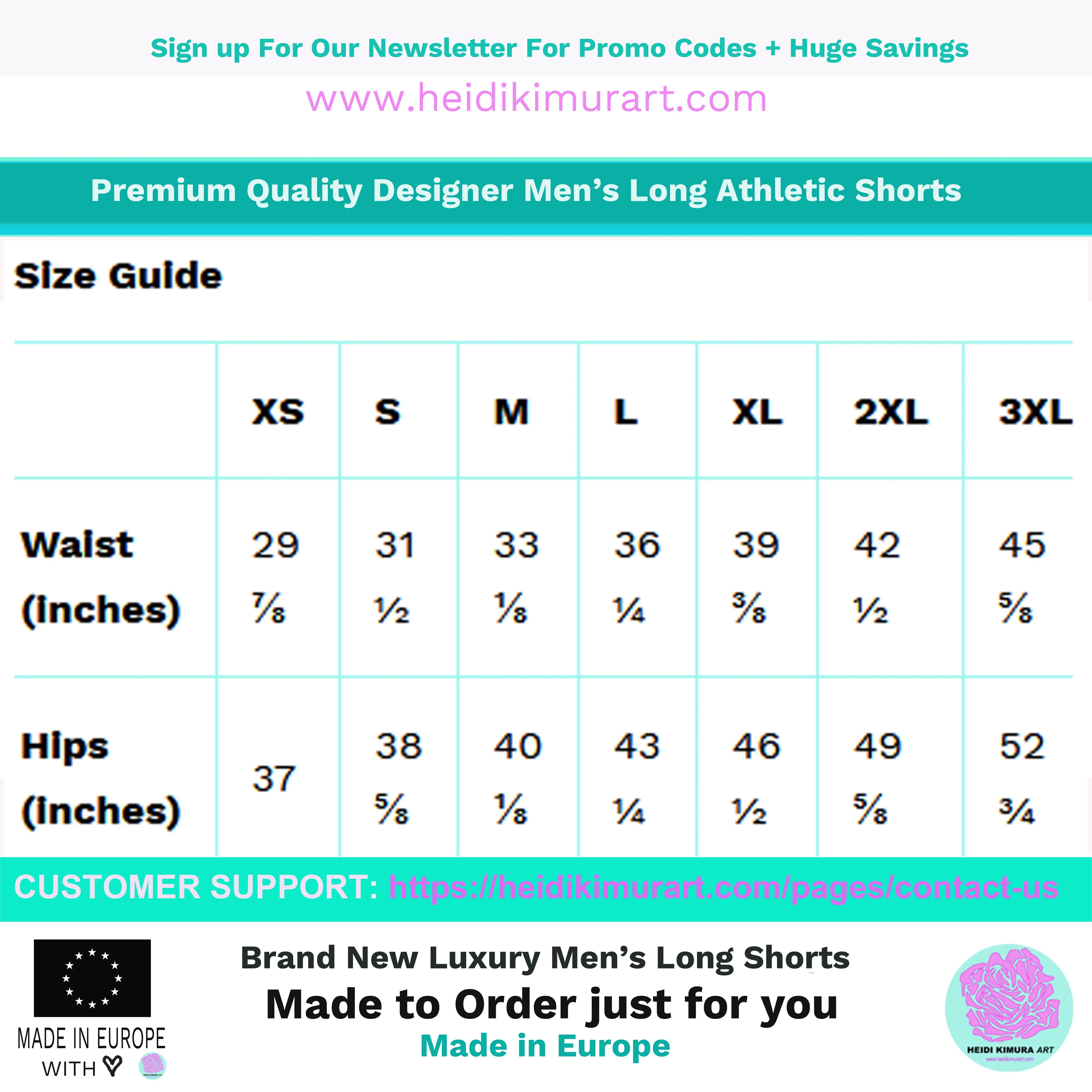 Brown Leopard Men's Shorts, Animal Print Athletic Workout Long Shorts- Made in EU, USA, MX