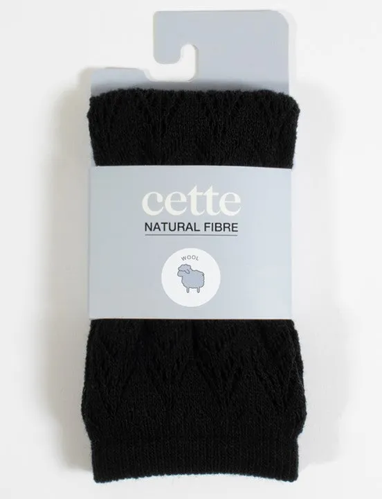 Cette Cosy Cashmere Sock Black 283-902